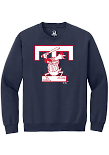 Summit Sportswear Toledo Mud Hens Mens Navy Blue Primary Logo Long Sleeve Crew Sweatshirt