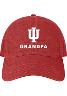 Indiana Hoosiers Grandpa Twill Adjustable Hat - Red