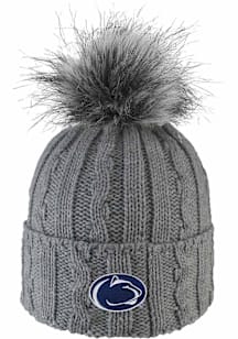 LogoFit Penn State Nittany Lions Dark Grey Alps Pom Knit Womens Knit Hat