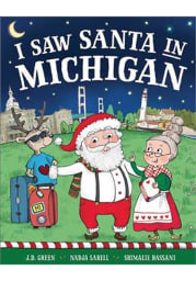 Michigan I saw Santa In Michigan Children's Book