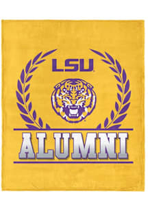 LSU Tigers Alumni Silk Touch Fleece Blanket - Gold