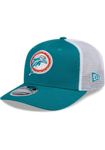 New Era Miami Dolphins 9SEVENTY Stretch Snap Cotton Trucker Adjustable Hat - Blue