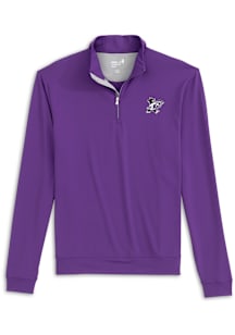 Johnnie O K-State Wildcats Mens Purple Motion Willie Long Sleeve Qtr Zip Pullover