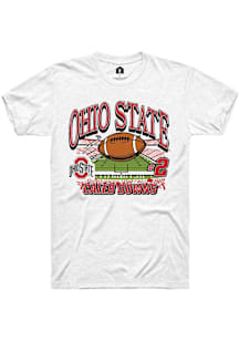 Caleb Downs Ohio State Buckeyes White NIL Name Number Net Short Sleeve Player T Shirt