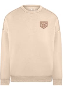 Levelwear New York Islanders Mens Tan Luxe Signature Crew Paragon Long Sleeve Fashion Sweatshirt