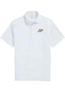 Vineyard Vines Purdue Boilermakers Mens White Sankaty Short Sleeve Fashion Polo