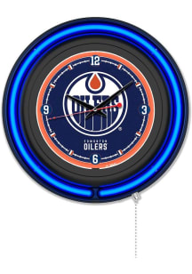 Edmonton Oilers Double Neon Wall Clock
