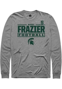Makhi Frazier Rally Mens Graphite Michigan State Spartans NIL Stacked Box Tee