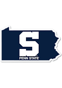 Penn State Nittany Lions 2" PSU State Dizzler Stickers - Navy Blue