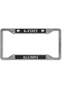 K-State Wildcats Alumni Pewter License Plate Frame - Silver