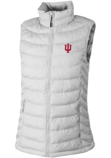 Womens Indiana Hoosiers White Columbia Powder Lite Vest