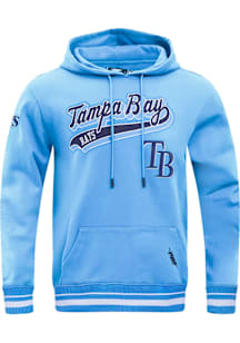 Pro Standard Tampa Bay Rays Mens Light Blue Script Tail Fashion Hood