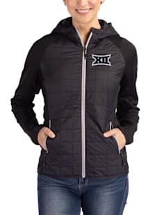Cutter and Buck Big 12 Womens Black Rainier PrimaLoft Hybrid Medium Weight Jacket