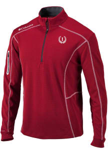 Columbia Indianapolis Greyhounds Mens Cardinal Vault Heat Seal Omni Wick Shotgun Long Sleeve Qtr Z..