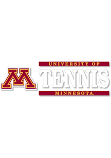 Minnesota Golden Gophers 6x2 Tennis Auto Decal - Maroon