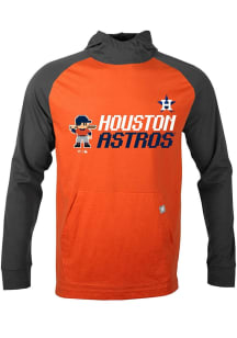 Levelwear Houston Astros Mens Orange Uproar 8-Bit Baseball Long Sleeve Hoodie