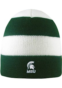 LogoFit Michigan State Spartans White Columbia Mens Knit Hat