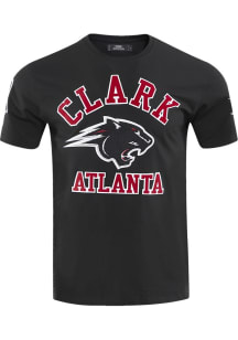 Pro Standard Clark Atlanta University Black Stacked Logo Short Sleeve T Shirt
