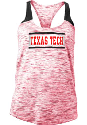 Texas Tech Red Raiders Juniors Red Space Dye Tank Top