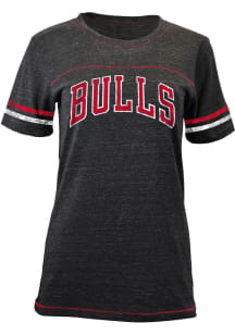 Chicago Bulls Womens Black Tri-Blend Short Sleeve T-Shirt