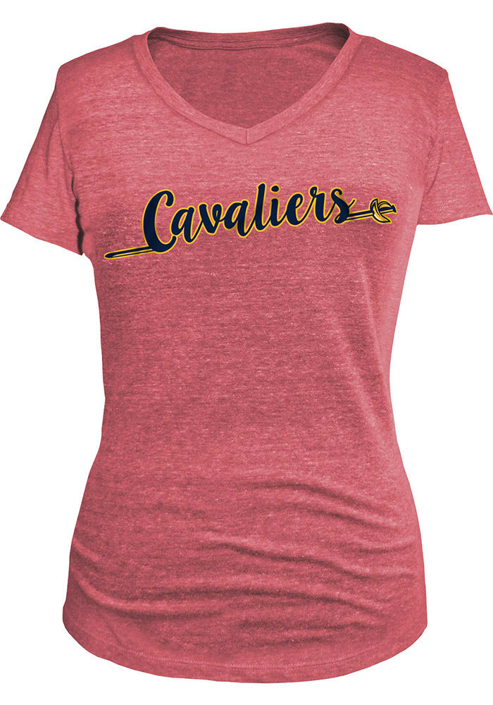Cleveland Cavaliers Womens Maroon Tri-blend V-Neck