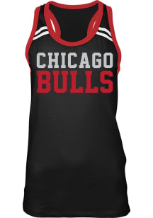 New Era Chicago Bulls Womens Black Slub Tank Top