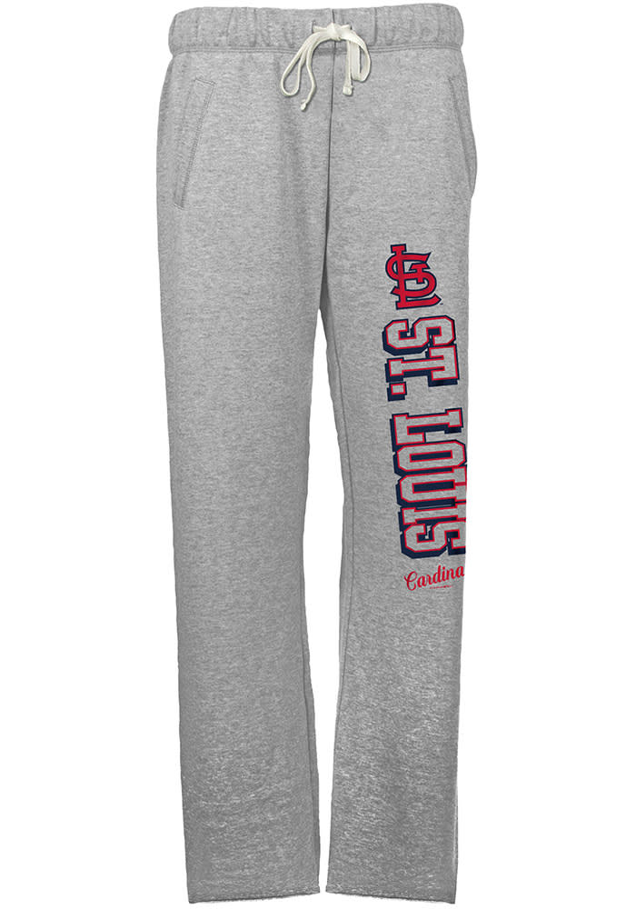 St Louis Cardinals Womens French Terry Grey Sweatpants