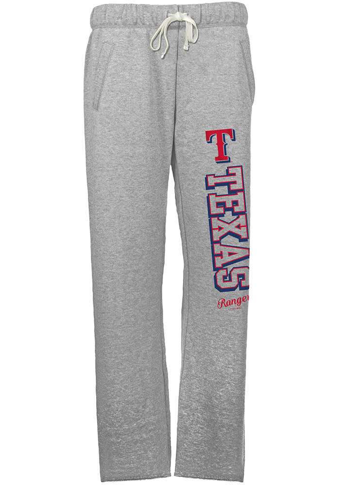 Texas Rangers Womens French Terry Grey Sweatpants