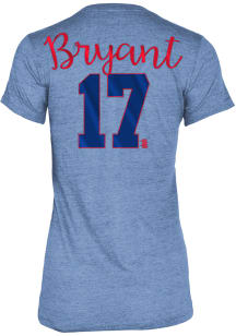 Kris Bryant Chicago Cubs Womens Blue Tri-Blend Player T-Shirt