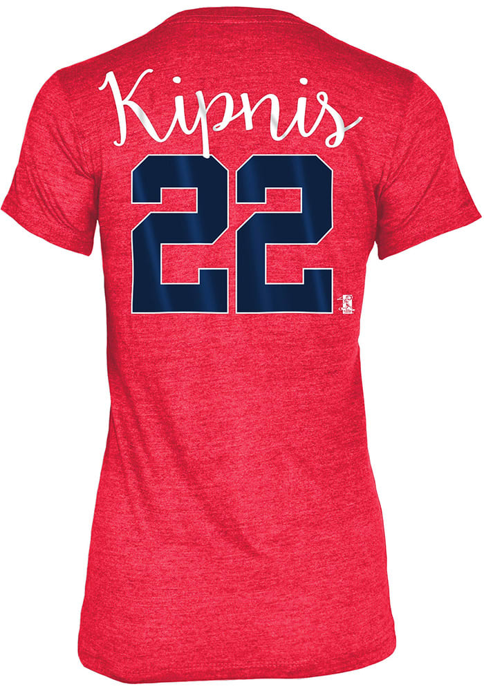 Jason Kipnis Cleveland Indians Womens Grey Tri-Blend Player T-Shirt