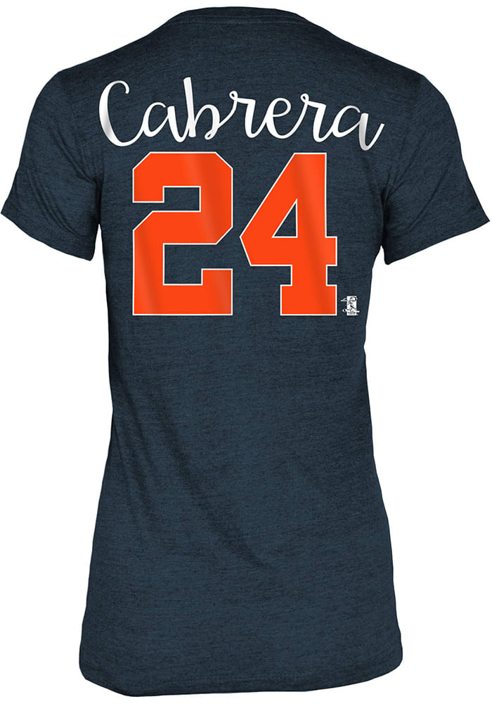 Miguel Cabrera Detroit Tigers Womens Grey Tri-Blend Player T-Shirt