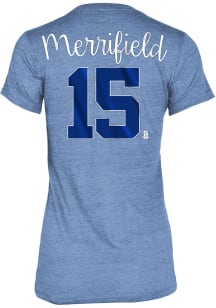 Whit Merrifield Kansas City Royals Womens Blue Tri-Blend Player T-Shirt