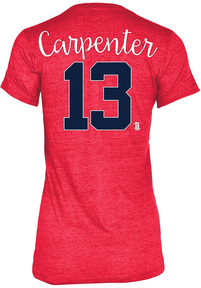 Matt Carpenter St Louis Cardinals Womens Grey Tri-Blend Player T-Shirt