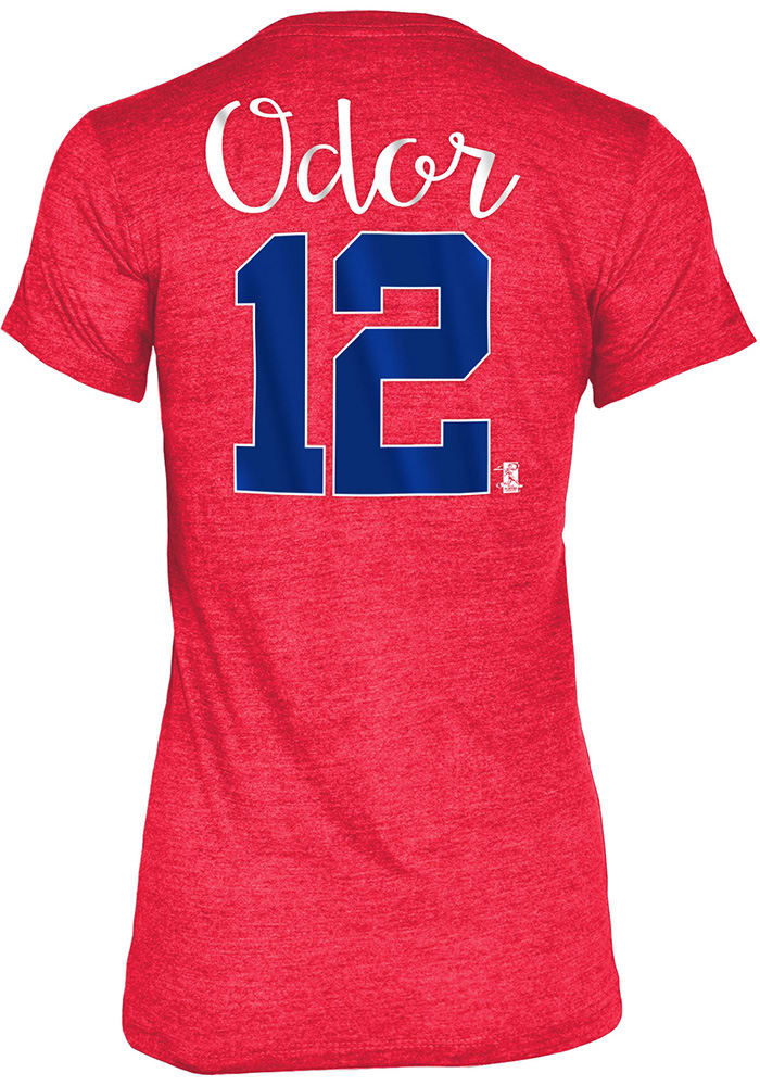 Rougned Odor Texas Rangers Womens Grey Tri-Blend Player T-Shirt