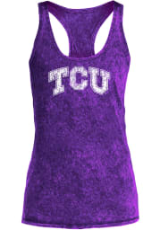 TCU Horned Frogs Womens Purple Mineral Wash Tank Top
