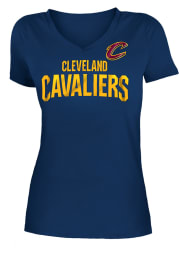 Cleveland Cavaliers Womens Navy Blue Baby Jersey Short Sleeve T-Shirt