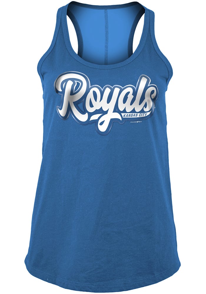 New Era Kansas City Royals Womens Blue Athletic Band V LS Tee