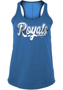 New Era Kansas City Royals Womens Blue Athletic Tank Top