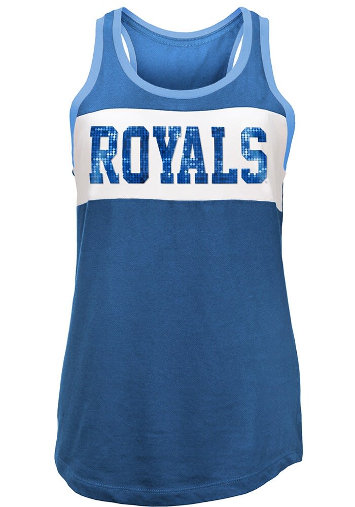 Kansas City Royals New Era Womens Blue Chevron Tank Top