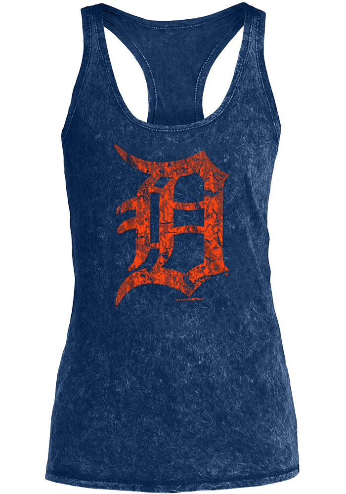 New Era Detroit Tigers Women's Navy Plus Size Scoop Neck T-Shirt
