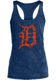 New Era Detroit Tigers Womens Navy Blue Washes Tank Top