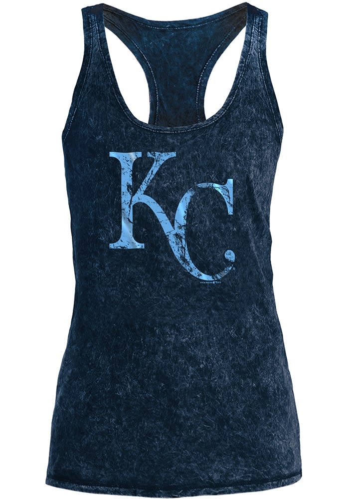 Kansas City Royals New Era Womens Blue Chevron Tank Top