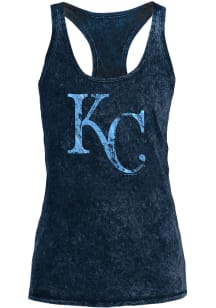 New Era Kansas City Royals Womens Navy Blue Washes Tank Top