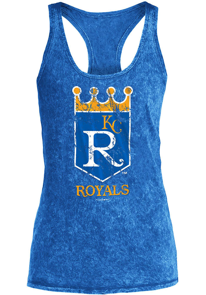 New Era Kansas City Royals Women's Blue Washes Tank Top, Blue, 100% Cotton, Size M, Rally House