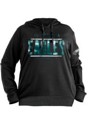 Philadelphia Eagles Womens Black Novelty Hooded Sweatshirt