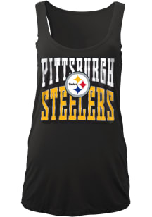 New Era Pittsburgh Steelers Womens Black Washes Tank Top