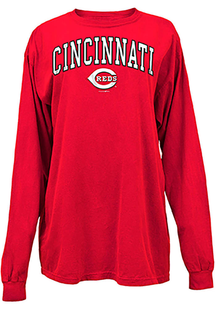 New Era Cincinnati Reds Womens Red Brushed T-Shirt