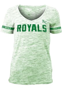New Era Kansas City Royals Womens Kelly Green St. Patricks Day Short Sleeve T-Shirt