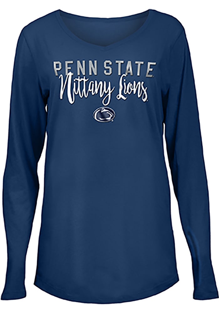 Penn State Nittany Lions Womens Navy Blue Timeless Taylor LS Tee