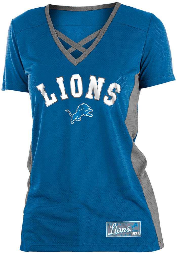 Detroit Lions Womens Training Camp T-Shirt - Blue